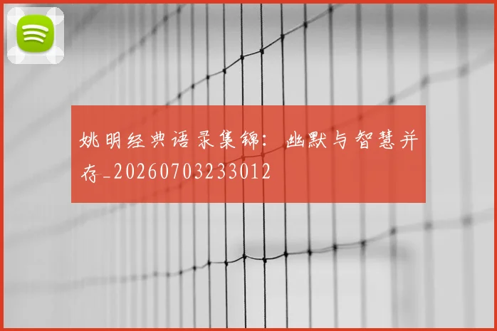 姚明经典语录集锦：幽默与智慧并存_20260703233012